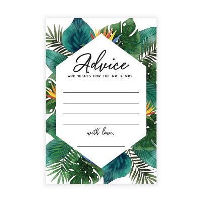 Tropical Palm Leaves Advice 4x6IN 56PC Image 1