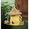 Tropical Tiki Hut Birdhouse 9.75X9X9.75" Image 2