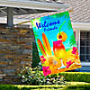 Tropical Welcome Friends Outdoor House Flag 28" x 40" Image 2