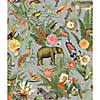 Tropical Zoo Peel & Stick Wallpaper - Gray Image 1