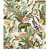 Tropical Zoo Peel & Stick Wallpaper - Ivory Image 1