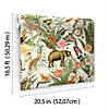 Tropical Zoo Peel & Stick Wallpaper - Ivory Image 1