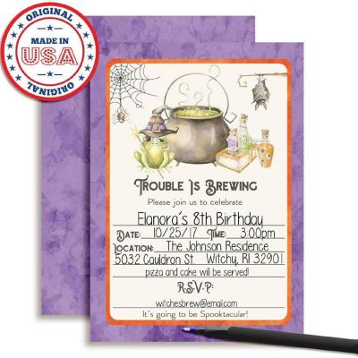 Trouble is Brewing Invitations 40pc. by AmandaCreation Image 1