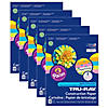Tru-Ray Construction Paper, 5 Assorted Hot Colors, 9" x 12", 50 Sheets Per Pack, 5 Packs Image 1