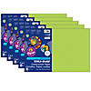 Tru-Ray Construction Paper, Brilliant Lime, 12" Proper 18", 50 Sheets Per Pack, 5 Packs Image 1