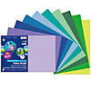 Tru-Ray Construction Paper, Cool Assorted, 12" x 18", 50 Sheets Per Pack, 3 Packs Image 1