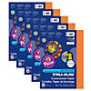Tru-Ray Construction Paper, Electric Orange, 9" Proper 12", 50 Sheets Per Pack, 5 Packs Image 1