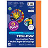 Tru-Ray Construction Paper, Electric Orange, 9" Proper 12", 50 Sheets Per Pack, 5 Packs Image 1