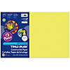 Tru-Ray Construction Paper, Lively Lemon, 12" x 18", 50 Sheets Per Pack, 3 Packs Image 1