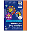 Tru-Ray Construction Paper, Orange, 9" x 12", 50 Sheets Per Pack, 5 Packs Image 1