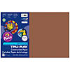 Tru-Ray Construction Paper, Warm Brown, 12" Proper 18", 50 Sheets Per Pack, 5 Packs Image 1