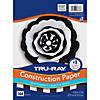 Tru-Ray Premium Construction Paper, Black & White, 9" x 12", 144 Sheets Per Pack, 3 Packs Image 1
