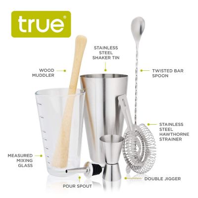 True - Barware Set 7 Piece - Case of 6-7 CT Image 2