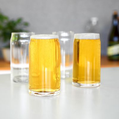 True Beer Can Pint Glasses, Set of 4 by True Image 1