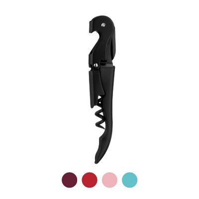 Truetap&amp;#8482;: Double-Hinged Corkscrew in Matte Black with Black Image 1