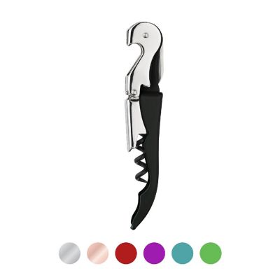 Truetap&amp;#8482;: Double-Hinged Waiter's Corkscrew in Black Image 1