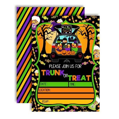 Trunk or Treat Invitations 40pc. by AmandaCreation Image 1