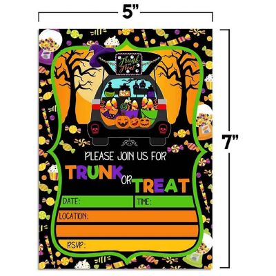 Trunk or Treat Invitations 40pc. by AmandaCreation Image 3