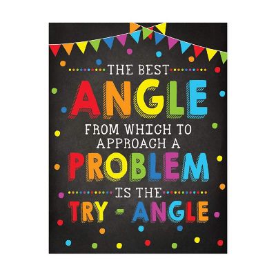 Try-Angle Math Quote 8.5x11in Image 1