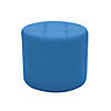 Tufted Round Ottoman 16" Height - French Blue Image 1