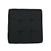 Tufted Square Ottoman 16" Height - Black Image 4