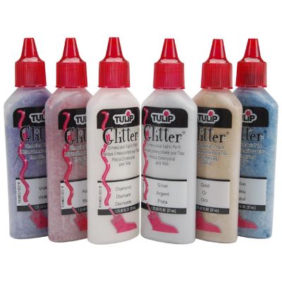 Tulip Dimensional Fabric Paints 1.25oz 6/Pkg-Glitter Image 1