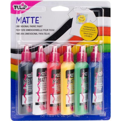 Tulip Dimensional Fabric Paints 1.25oz 6/Pkg-Matte Image 1