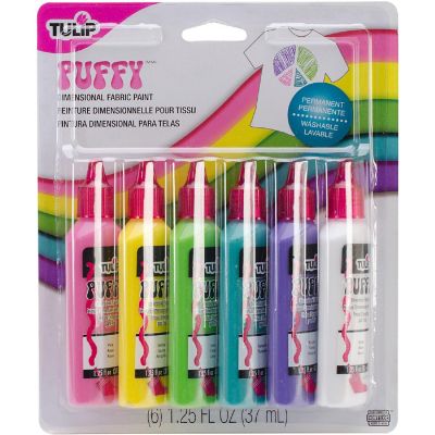 Tulip Dimensional Fabric Paints 1.25oz 6/Pkg-Puffy Image 1