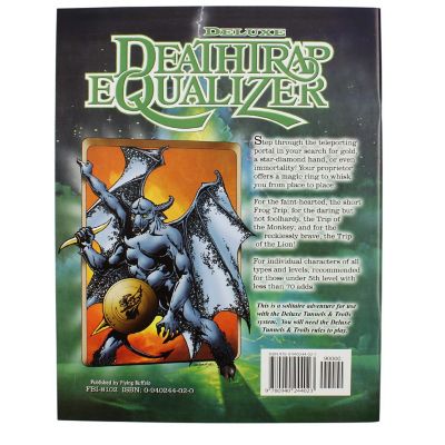 Tunnels & Trolls Solo Adventure 2: Deluxe Deathtrap Equalizer, Fantasy Role Playing Game Module Image 1