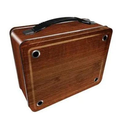 Turntable Embossed Tin Fun Box Image 1