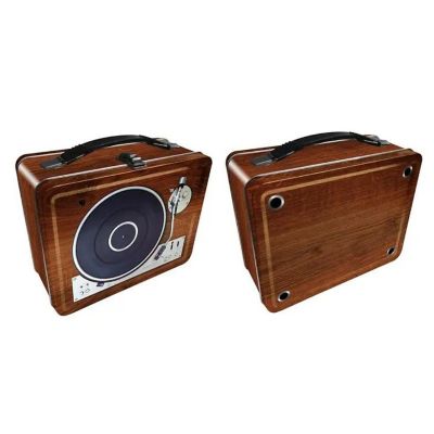 Turntable Embossed Tin Fun Box Image 3