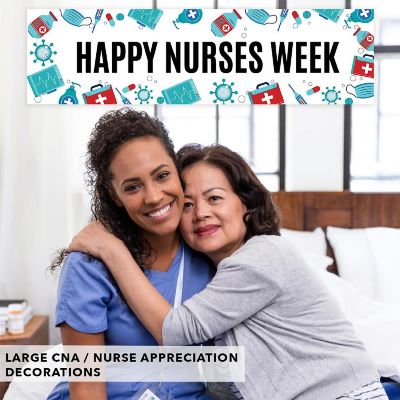 Turquoise Nurses Week Banner - 13 x 48 Inch Image 2