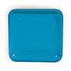 Turquoise Square Paper Dinner Plates - 24 Ct. Image 1