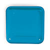 Turquoise Square Paper Dinner Plates - 24 Ct. Image 1