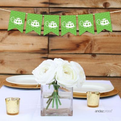 Turtle Banner - 4 x 5.5 Inch Image 1