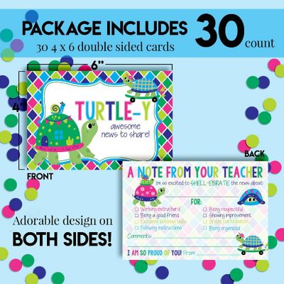 Turtle Teacher Mail for Students by AmandaCreation 30ct Image 3