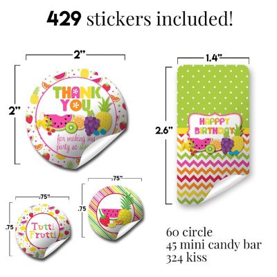 Tutti Fruitti Sticker Bundle 429pc. by AmandaCreation Image 2