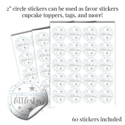 Twinkle Little Star Blue Sticker Bundle 429pc. by AmandaCreation Image 1