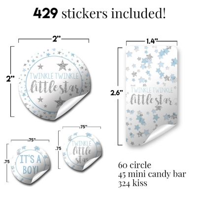Twinkle Little Star Blue Sticker Bundle 429pc. by AmandaCreation Image 3