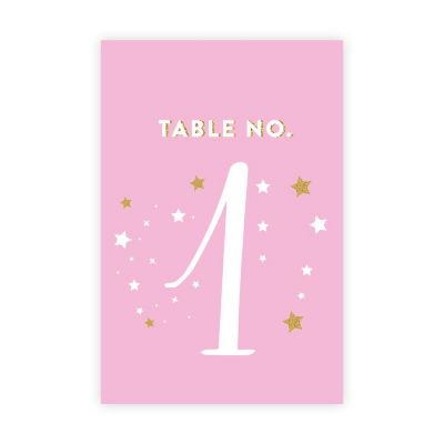 Twinkle Star Table Numbers 1-20 4x6 Image 1