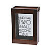 Two Become One Sand Ceremony Shadow Box Image 1