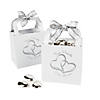 Two Hearts Wedding Favor Gift Baskets - 12 Pc. Image 1