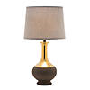 Two Tone Ceramic Table Lamp 22"H Ceramic/Linen MaProper 60W Image 1