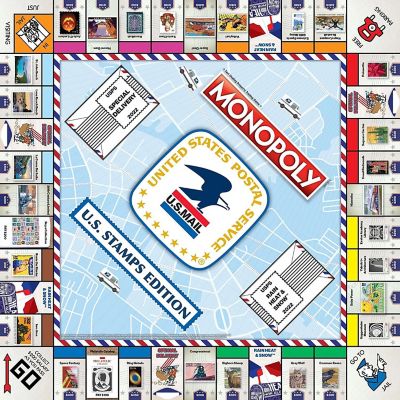 U.S. Stamps Monopoly Board Game Image 1