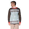 Ugly Christmas Sweater Wiener Wonderland Men's T-Shirt Costume - Medium Image 1