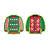 Ugly Sweater Party Sweater-Shaped Paper Dessert Plates - 8 Ct. Image 1