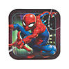 Ultimate Spider-Man&#8482; Party Square Paper Dinner Plates - 8 Ct. Image 1