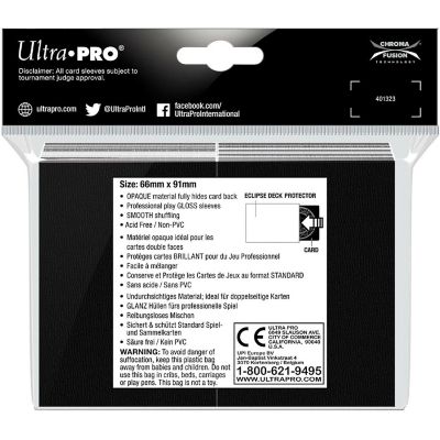 Ultra Pro: Eclipse Standard Deck Protector Sleeves - Pro Gloss 100ct Image 2