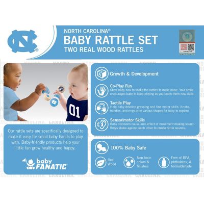 UNC Tar Heels - Baby Rattles 2-Pack Image 3