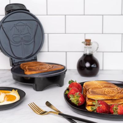 Uncanny Brands Darth Vader Waffle Maker- The Sith Lord On Your Waffles- Waffle Iron Image 3